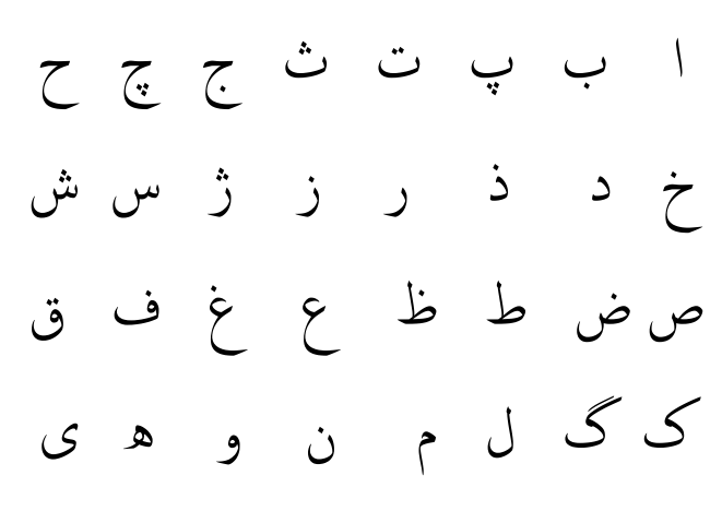 Persian Alphabet